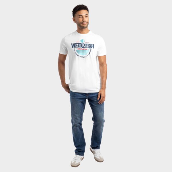 Weird Fish Men's Heritage Surf Front Print Graphic T-shirt