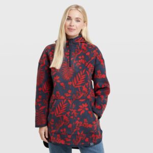 Weird Fish Women's Ester Printed Polar Popover Hoodie