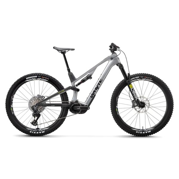 Whyte E-Lyte 150 Rsx Electric Bike 2024 Gloss SilverMatt Ud - 18.9Kg - Carbon - £7999.00 - Ref 3613 Whyte E-Lyte 150 RSX Electric Bike 2024 Gloss Silver/Matt UD