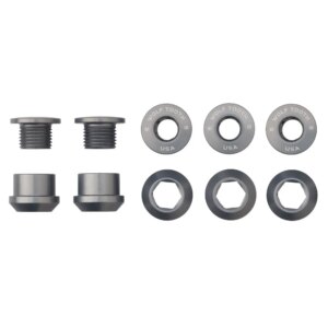 Wolf Tooth Chainring Bolts For 1X Set of 5 Grey